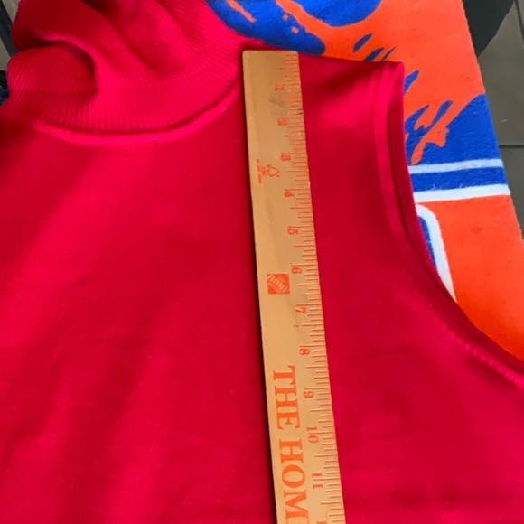Cable & Gauge Sleeveless Turtleneck in Intense Red Size XL, NWT - Picture 10 of 13